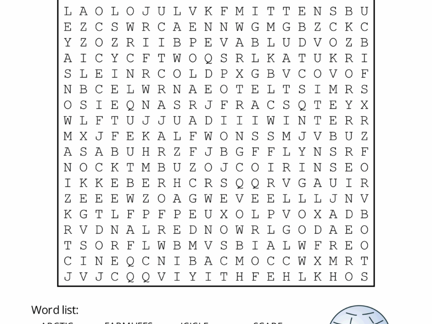 Printable Winter Word Search Puzzles Word Find Free Printables Monograms Design Tools Patterns DIY Projects