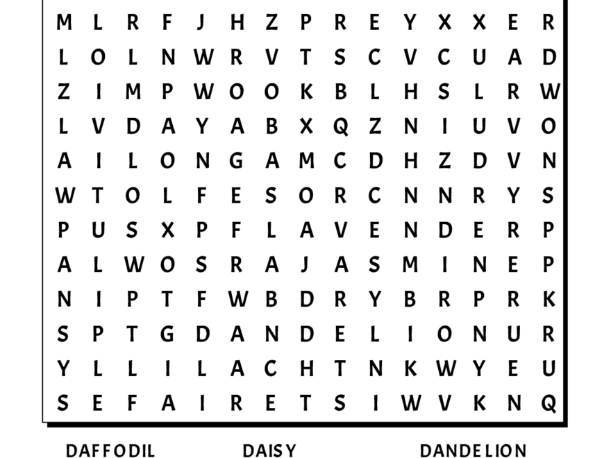 Printable Word Search World Of Printables