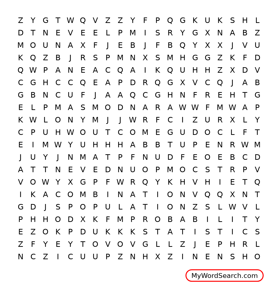 Statistics Word Search Printable