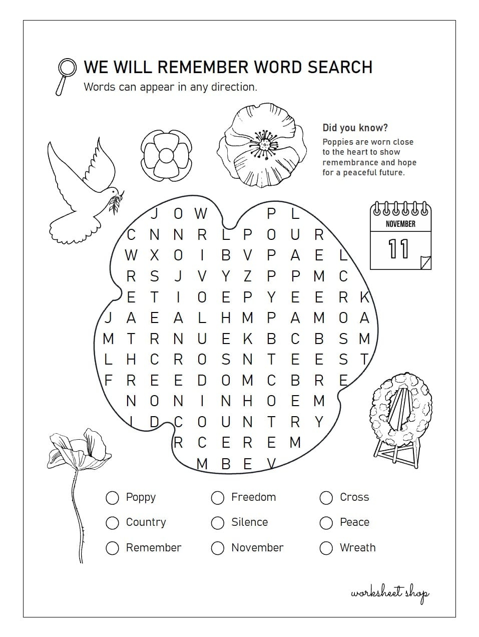 Puzzles Worksheet Shop