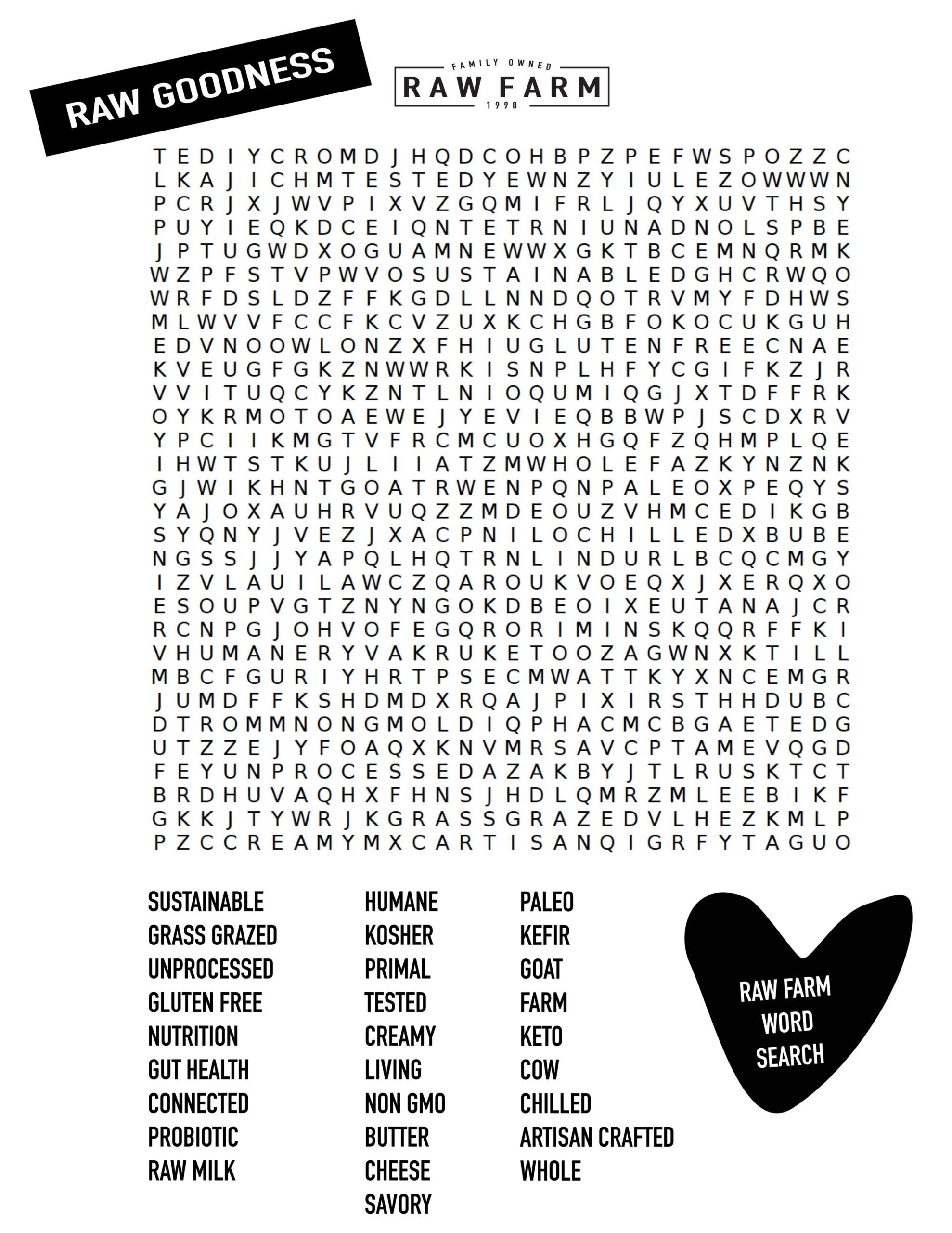 Health Free Printable Word Searche