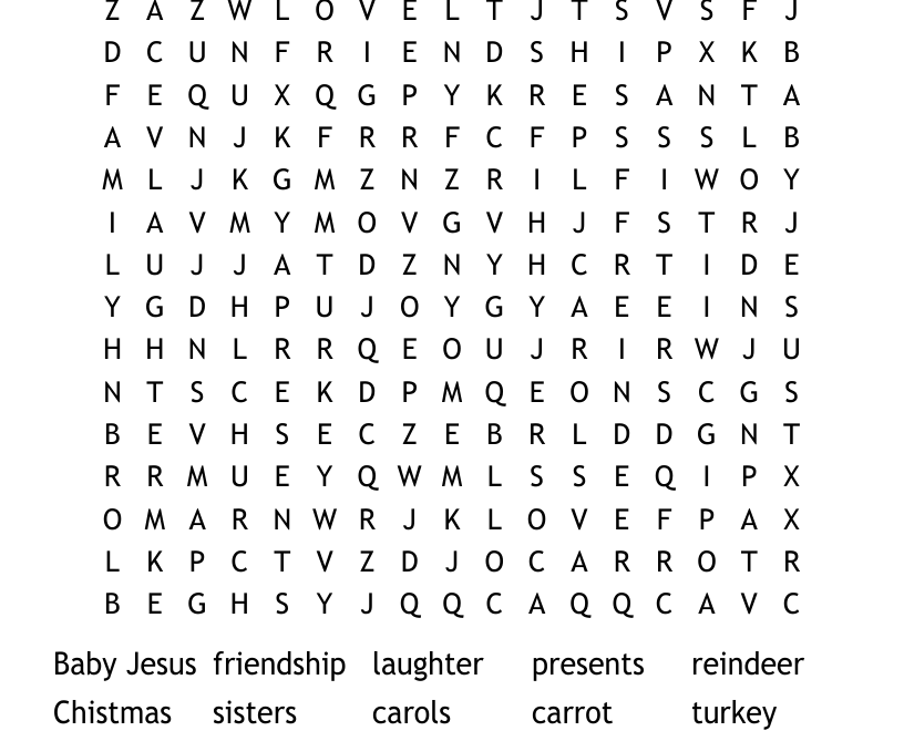 Rudolph The Red Nosed Reindeer Word Search WordMint