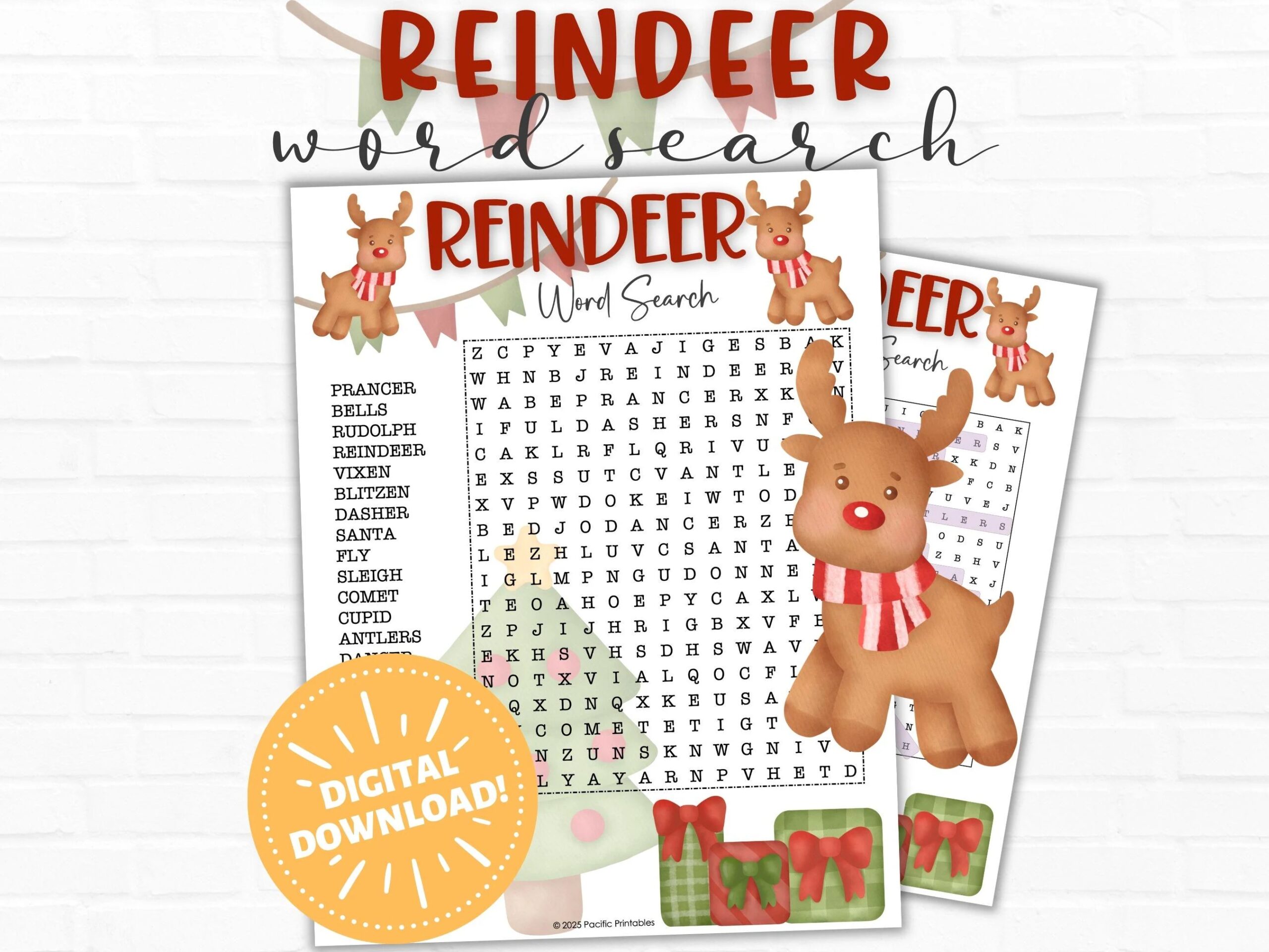 Rudolph Free Printables Word Search