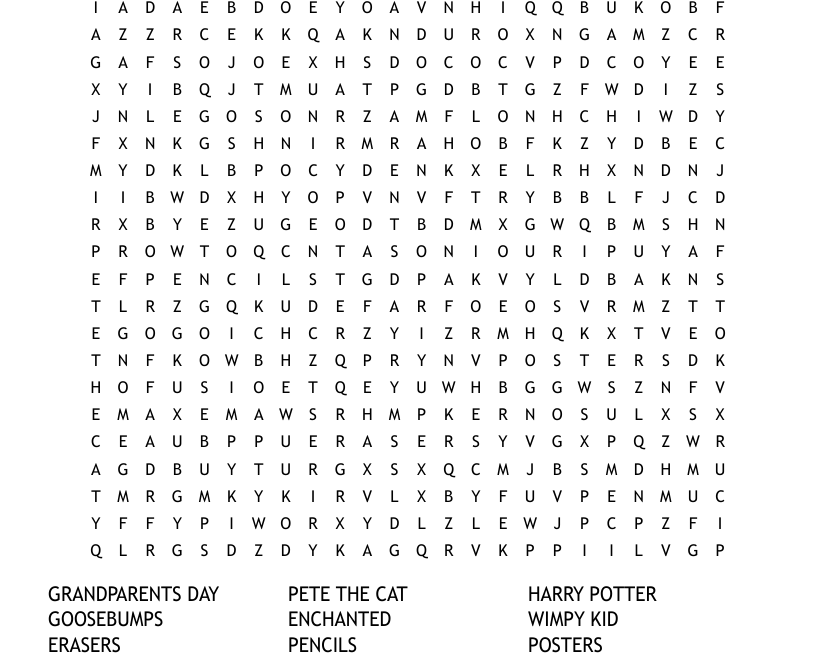 SCHOLASTIC Word Search WordMint