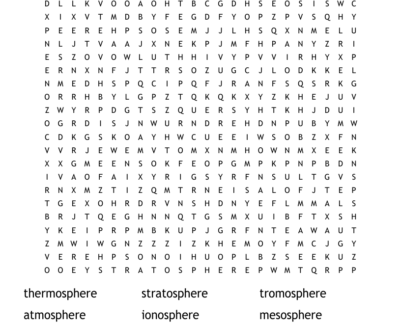 Science Vocabulary Word Search WordMint