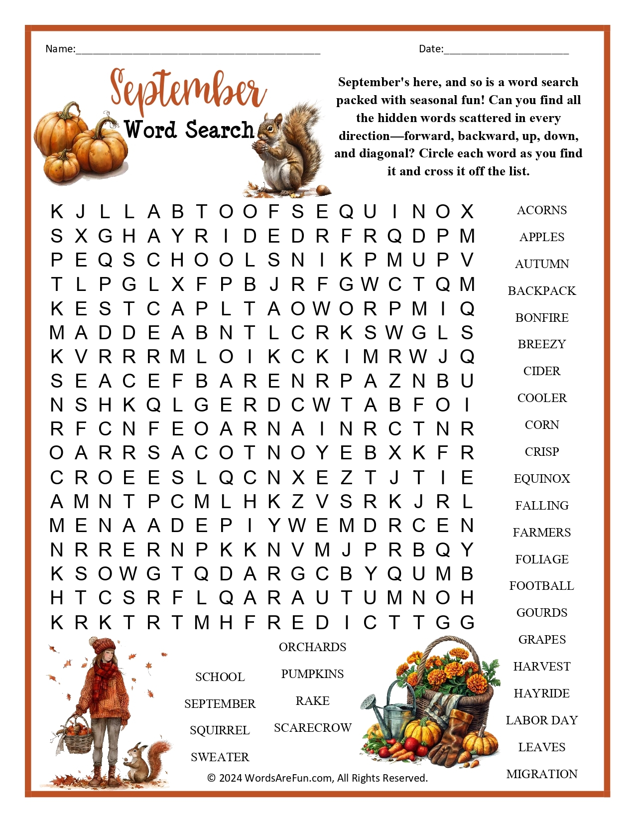 Free Printable Difficult Hard Word Search