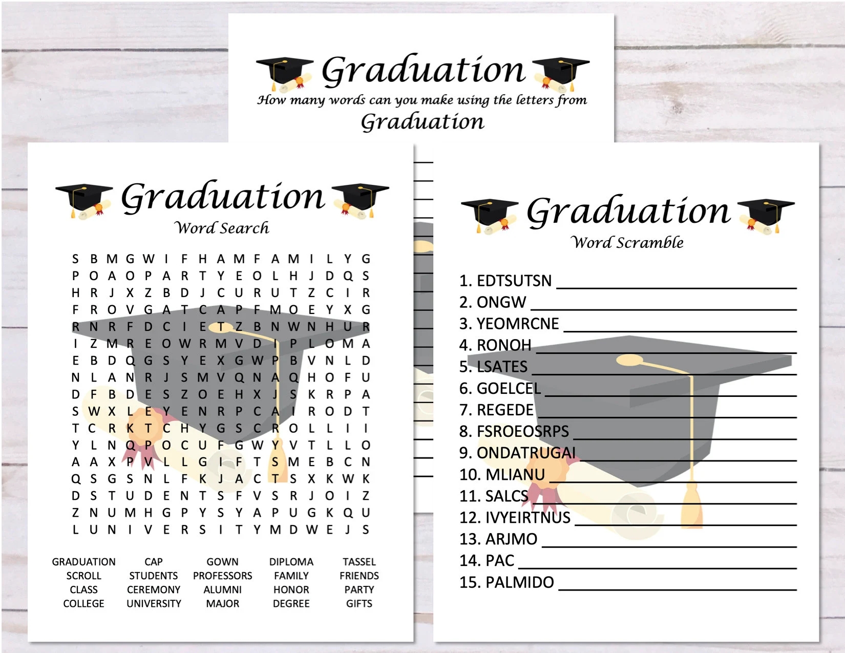College Word Search Printable