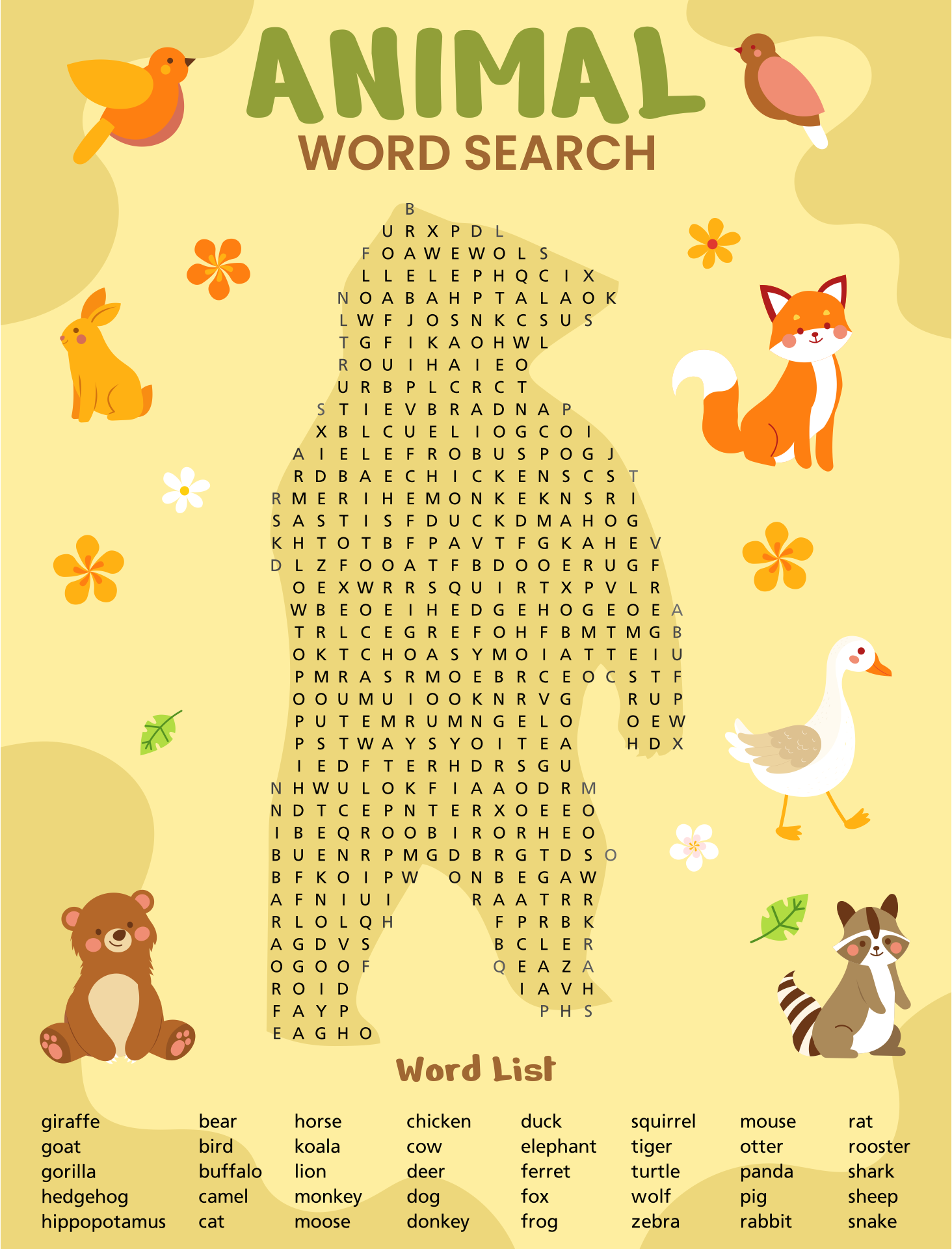 Shaped Word Search 13 Free PDF Printables Printablee