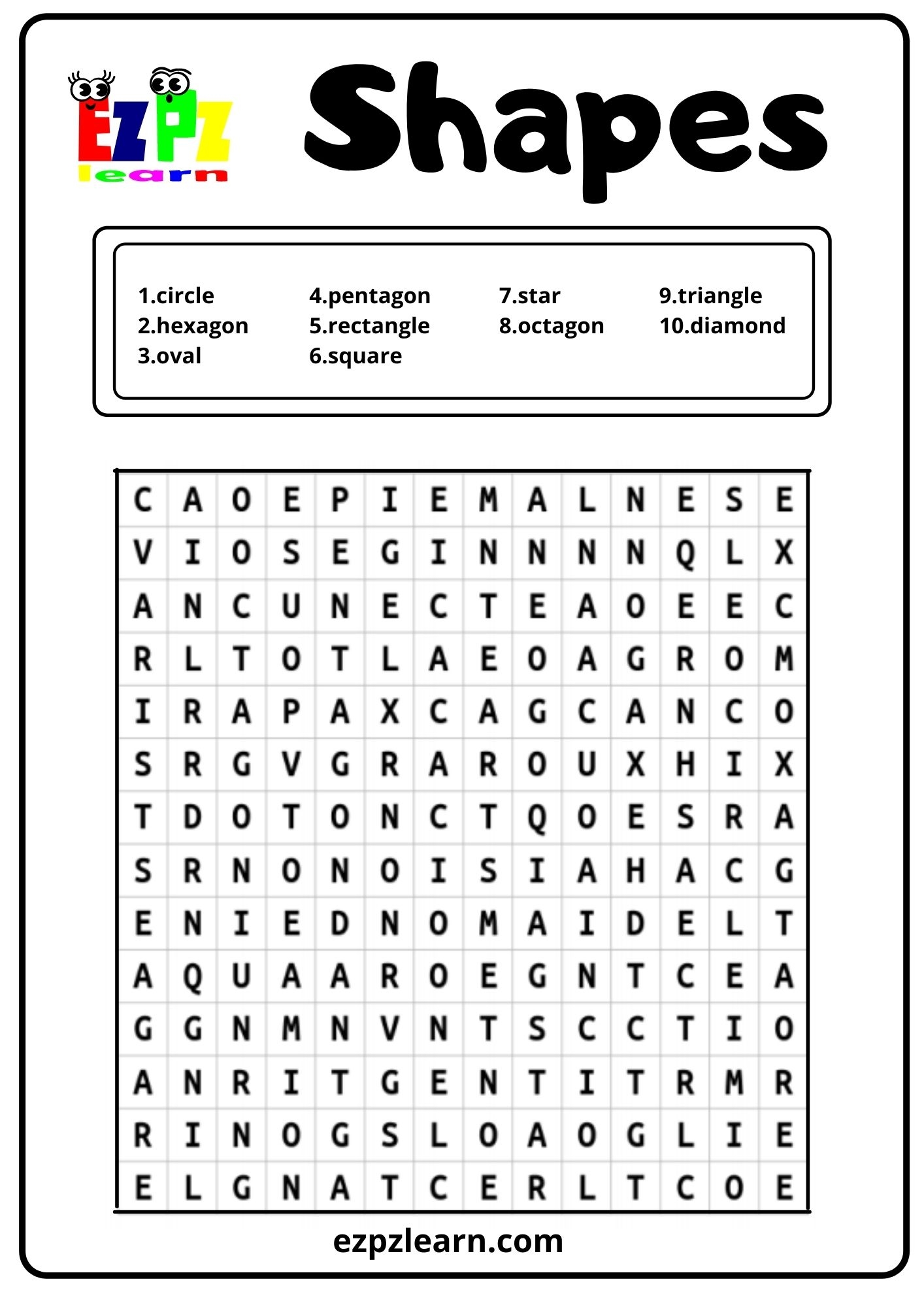 Grade 3 Word Search Printable