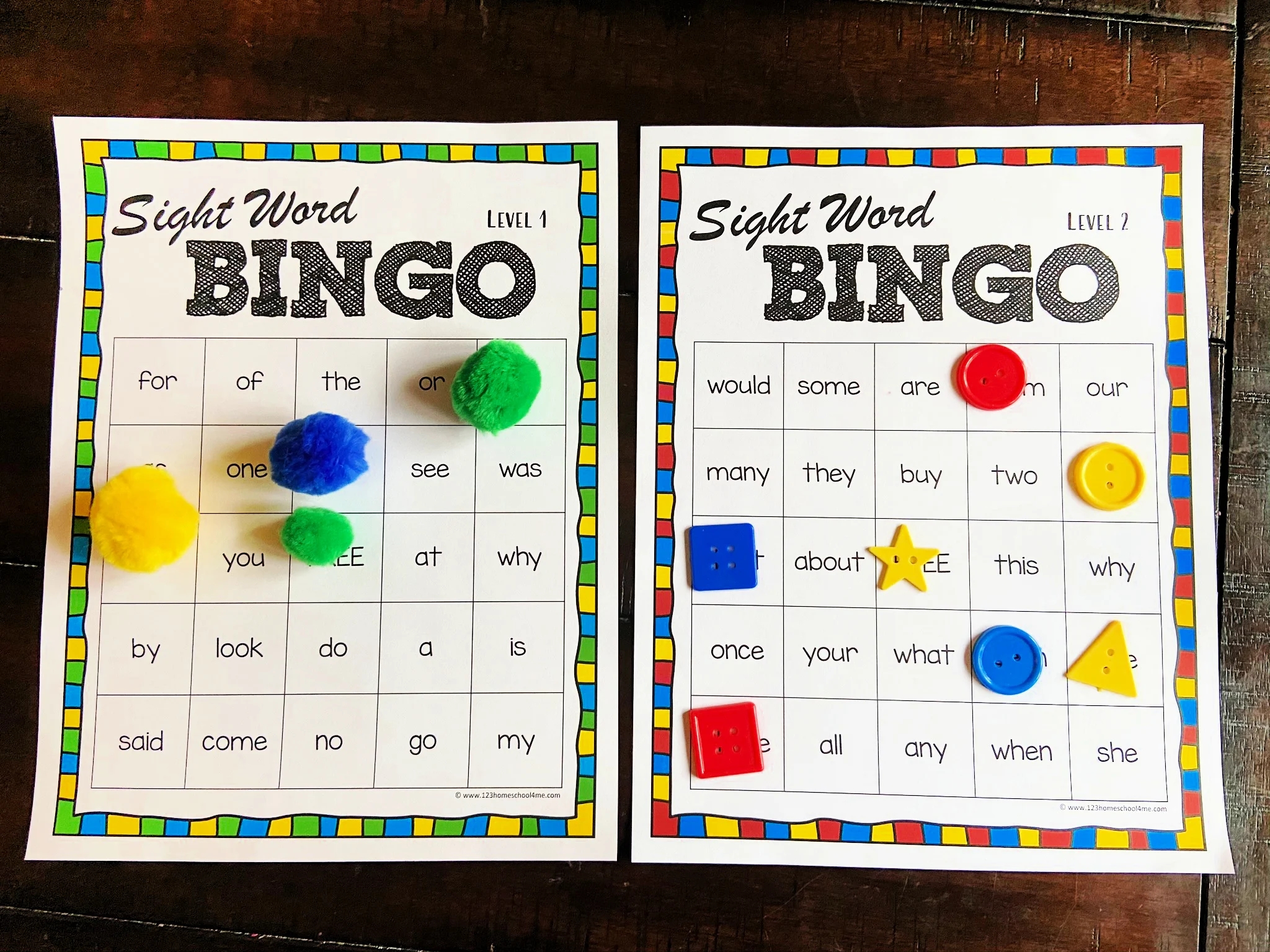 Sight Words Search Puzzles For Kindergarten Free Printable