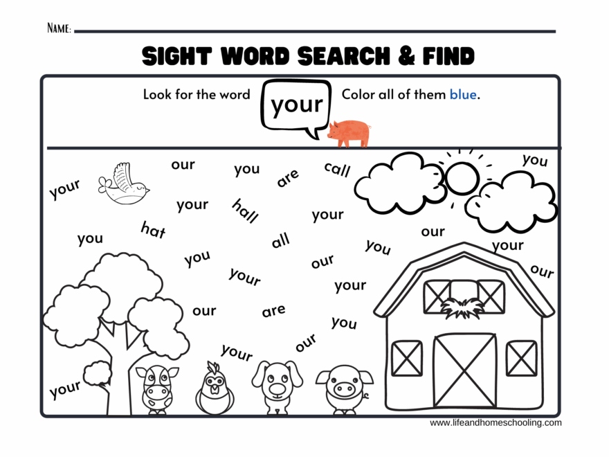 Sight Words Printable Activity Worksheets Made By Teachers