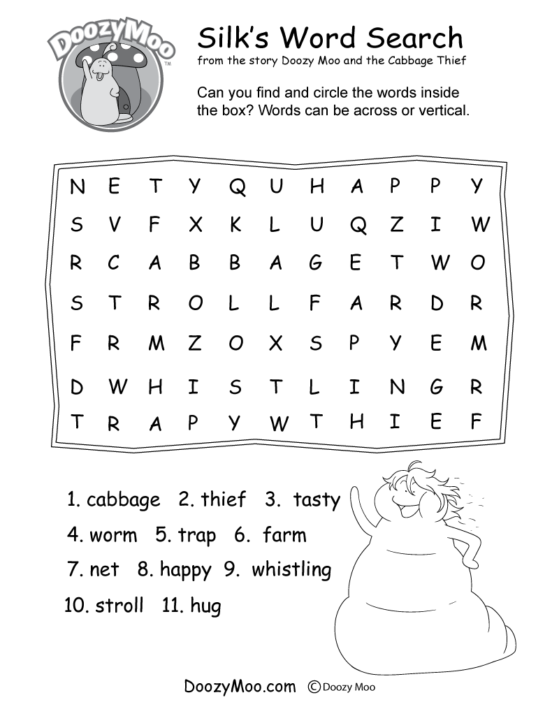 Child Development Word Search Printable
