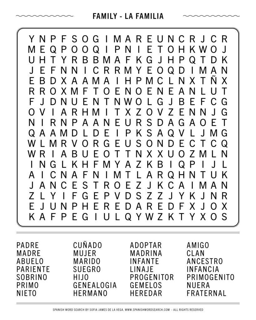 Printable Word Search Sheets