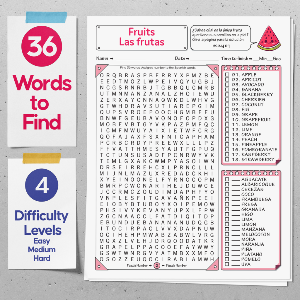 Printable Food Word Searches