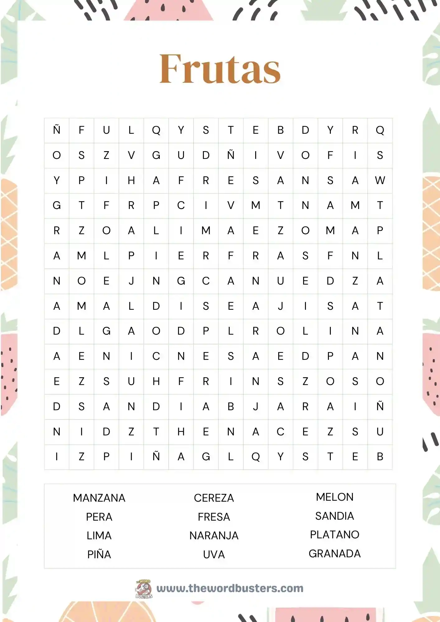  Spanish Word Search Printables FREE PDF