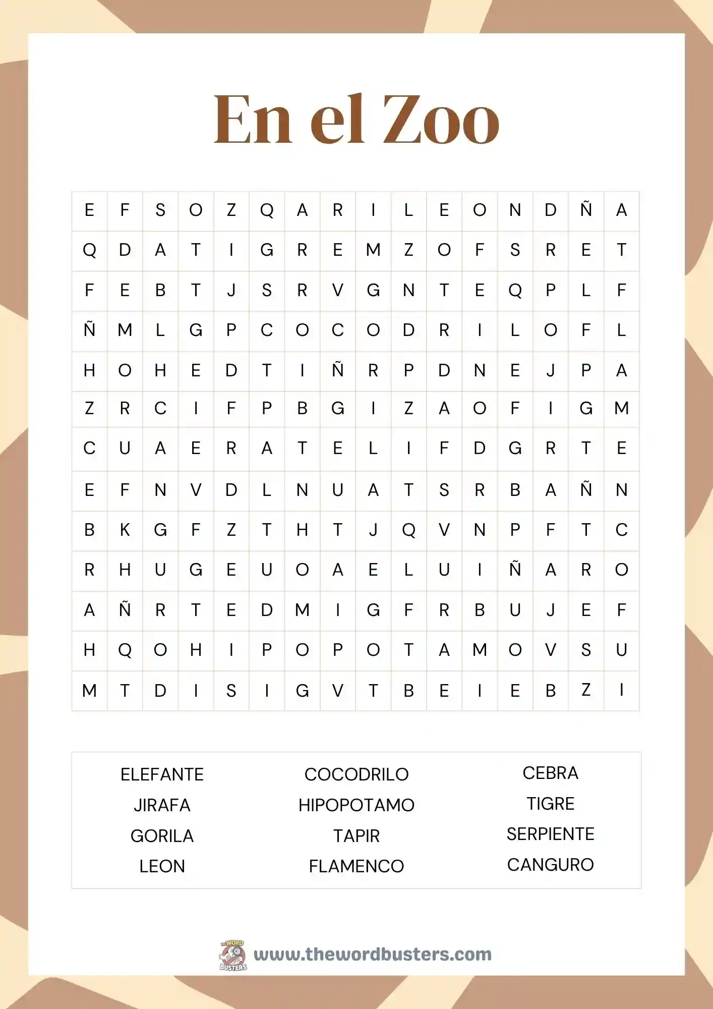  Spanish Word Search Printables FREE PDF