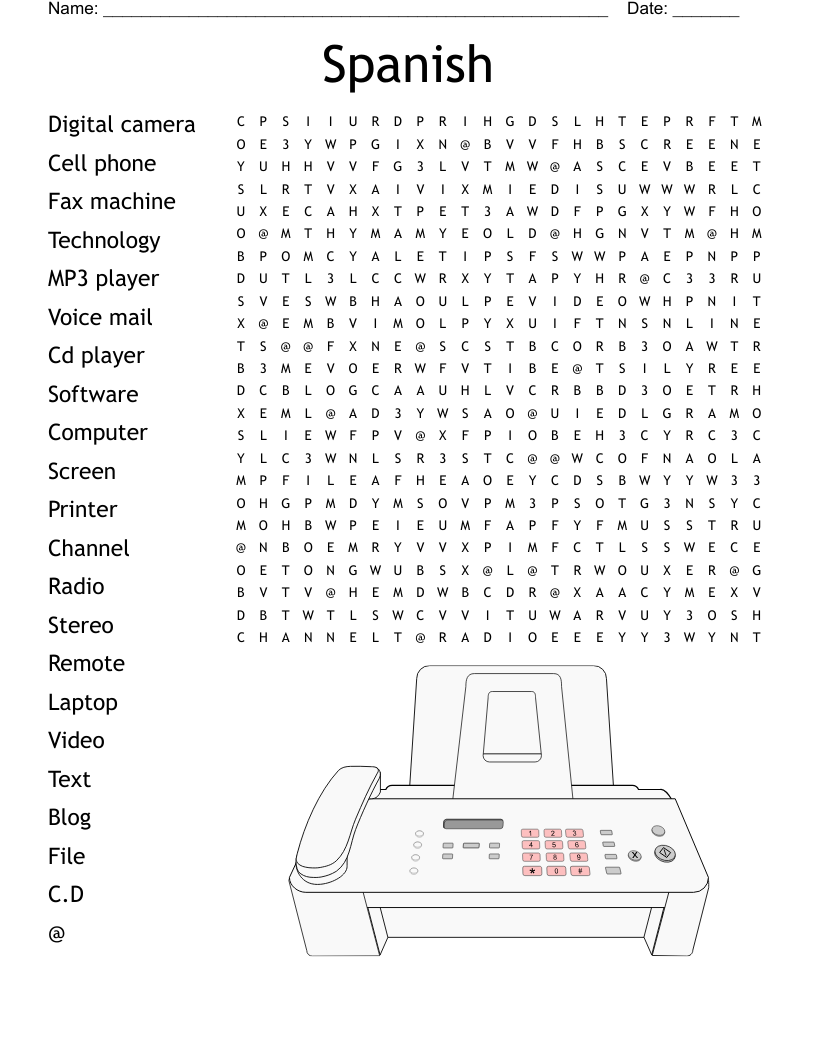 Spanish Word Search WordMint