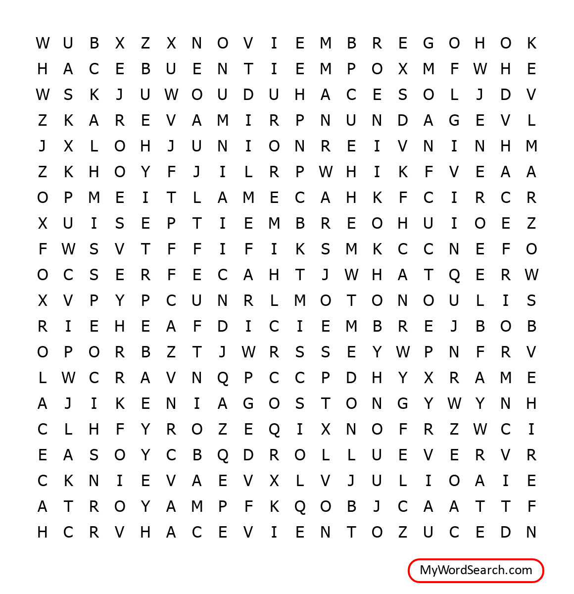 Spanish Word Search