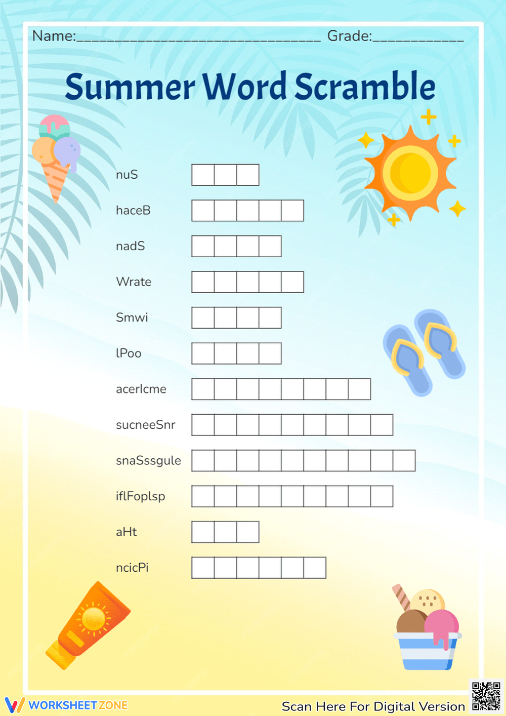 Spelling Worksheets