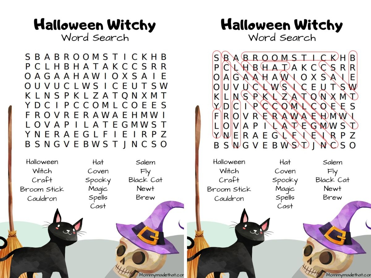 Spooktacular Halloween Word Searches