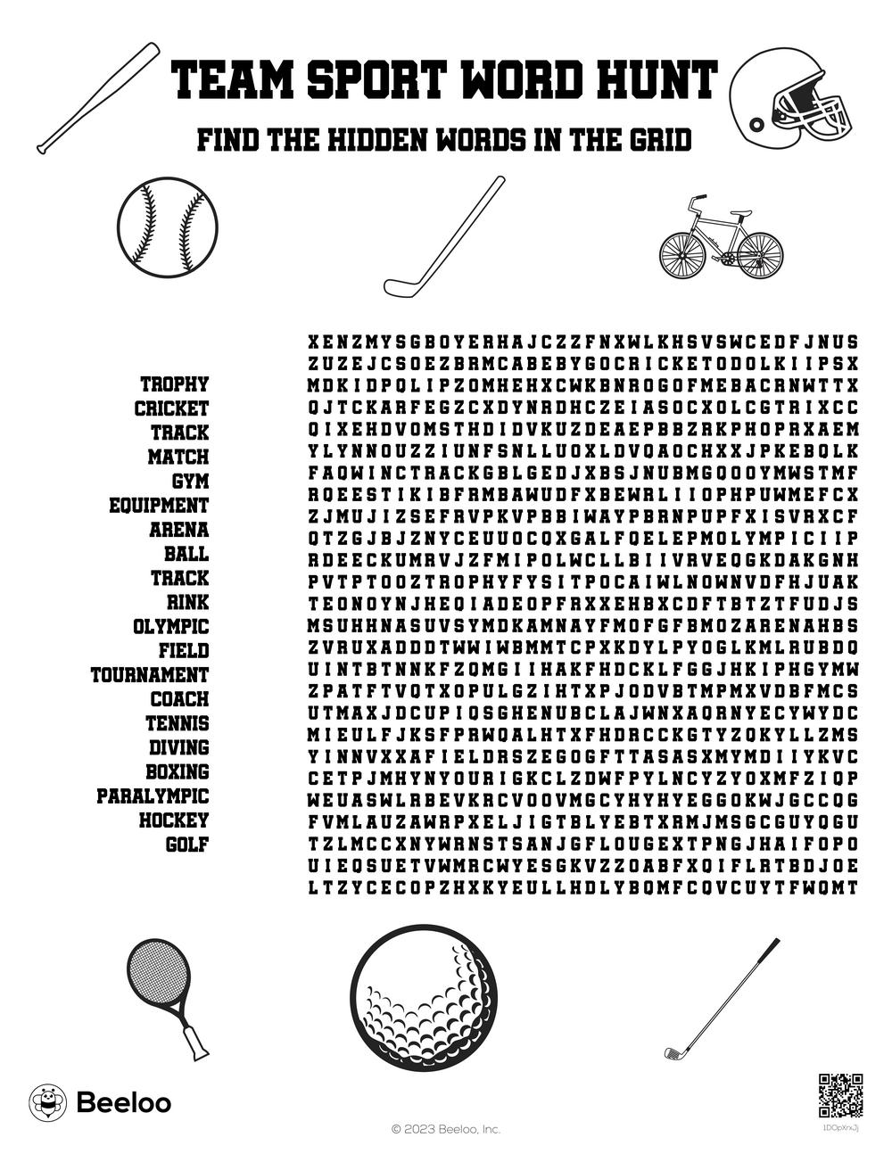 Medium Hard Word Search Printable