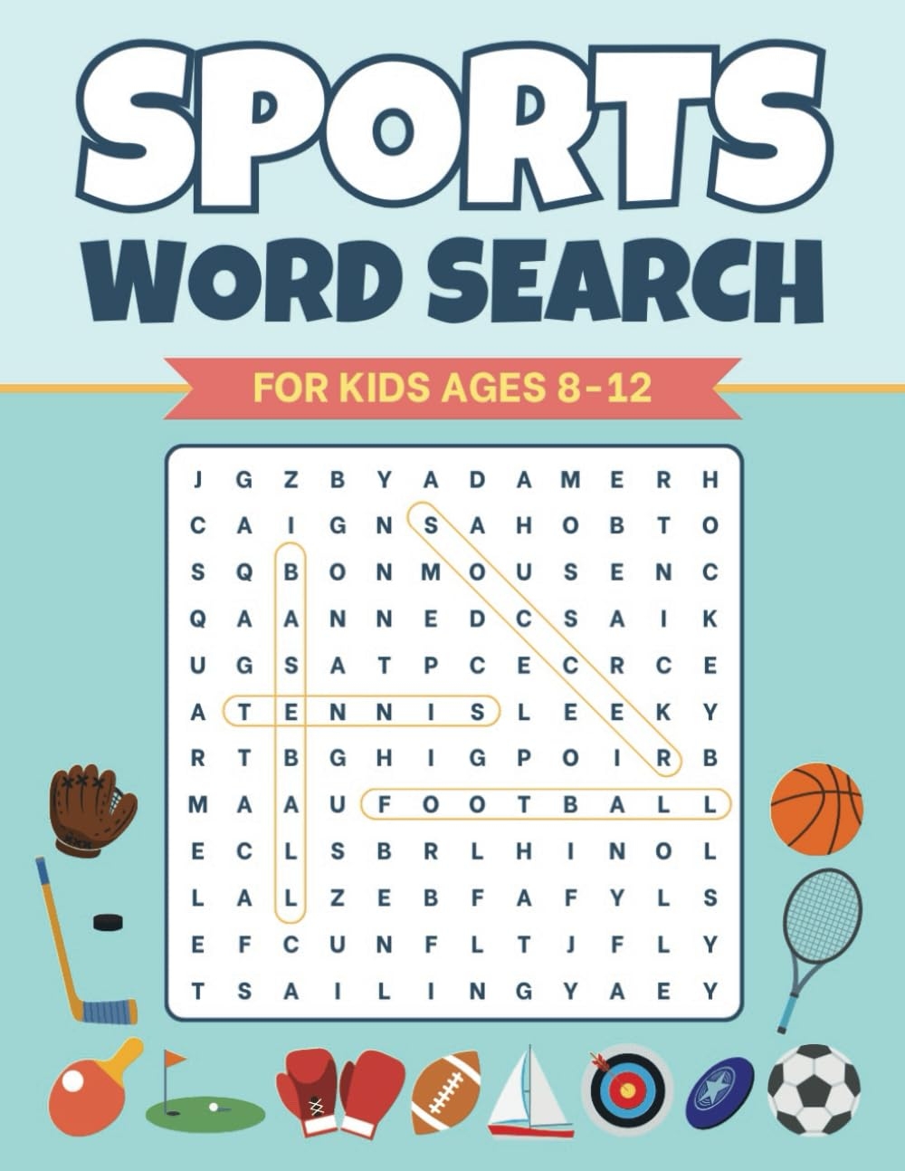 Sports Word Search For Kids Ages 8 12 100 Word Find Puzzles For Kids With Sports Themes Including Football Baseball Basketball Hockey Bowling Car Racing And Many More Friedman Adam 9798302786104 Amazon Books