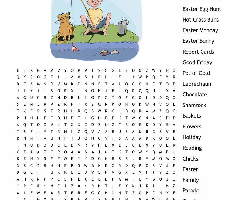 Spring Break Word Search WordMint