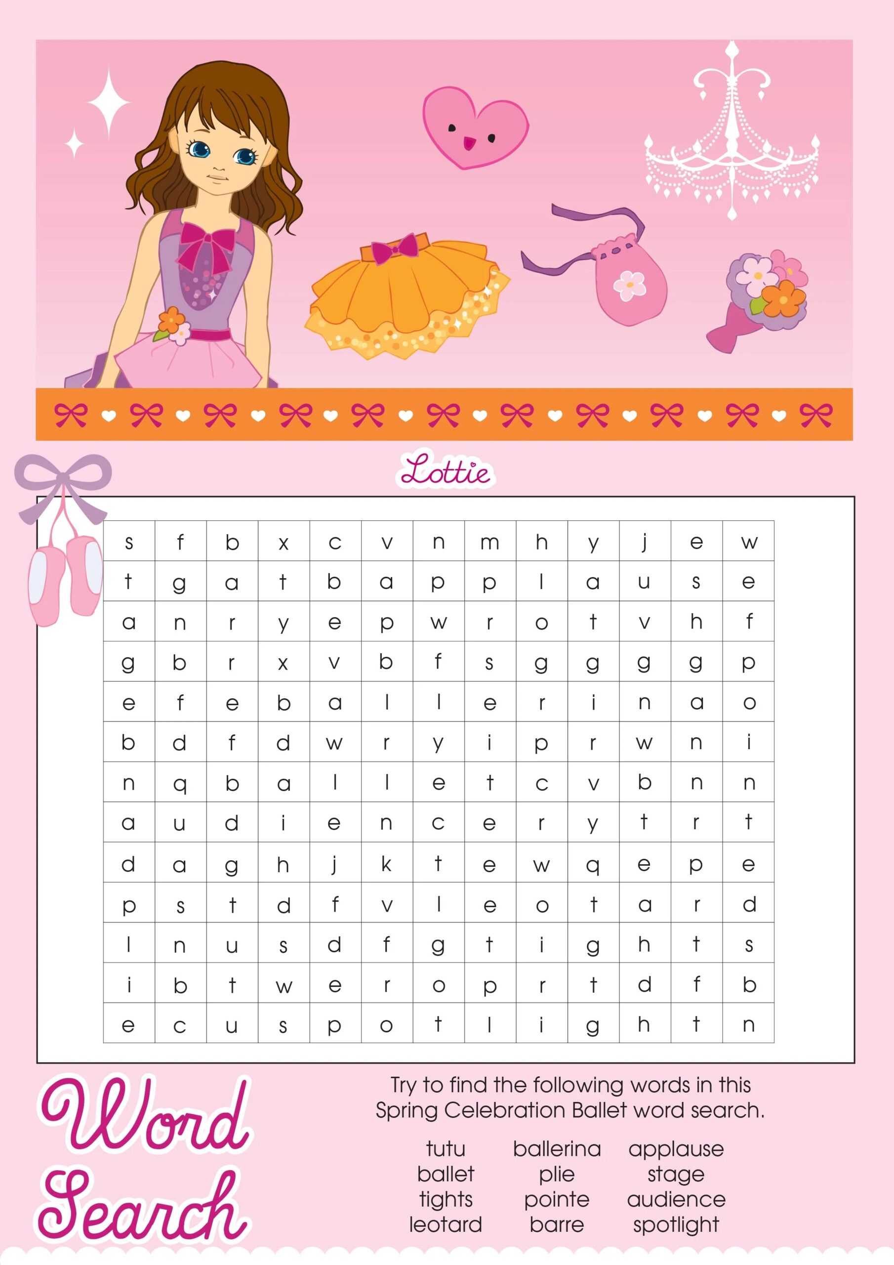 Spring Celebration Ballet Lottie Word Search