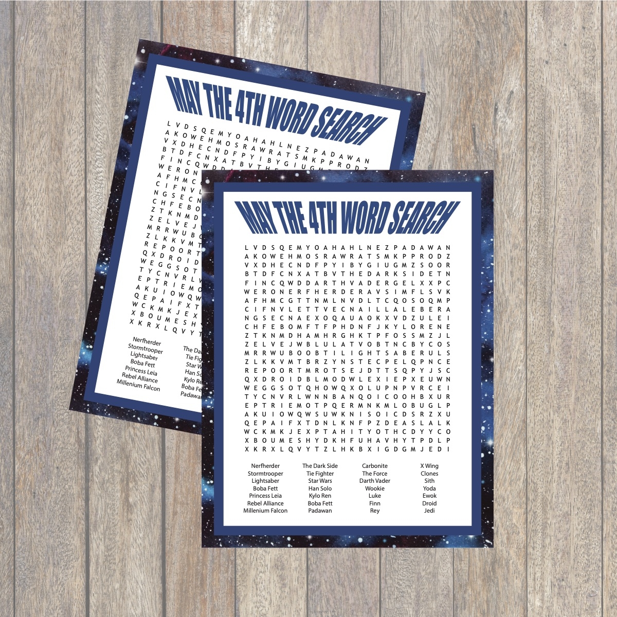 Star Wars Printable Word Search Everyday Party Magazine