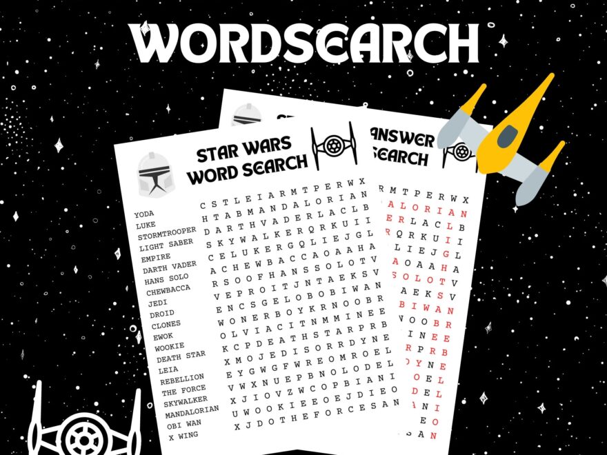 Star Wars Themed Word Search Words Search For Kids Star Wars Theme Word Search Puzzle Kids Printable Digital Product Kids Activity Etsy