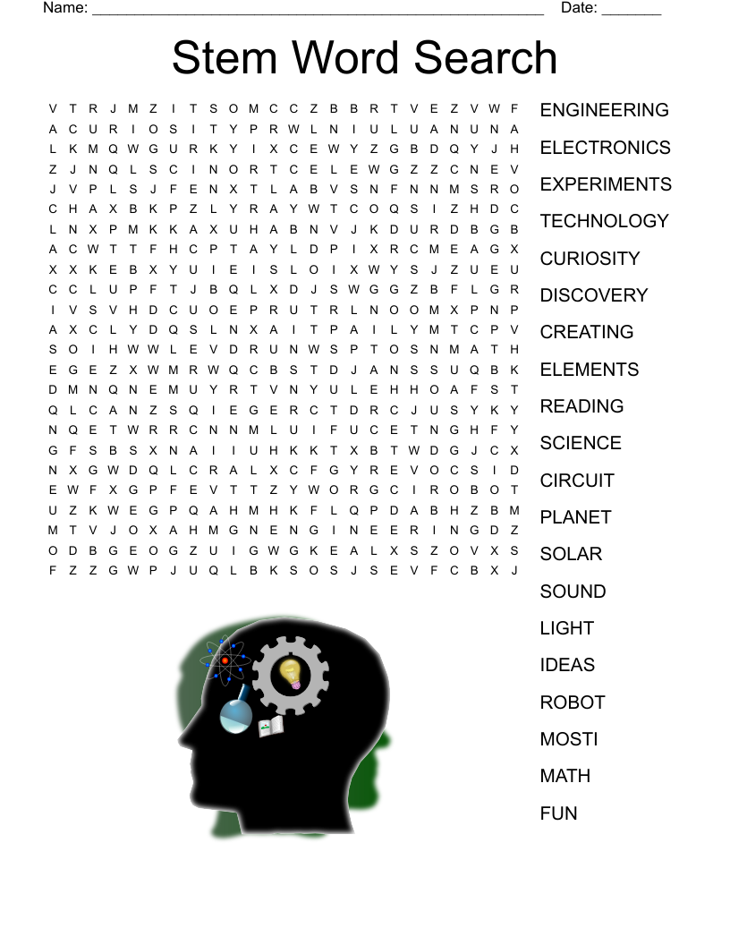 STEM Word Search WordMint STEM Word Search WordMint