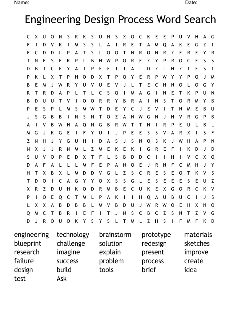 STEM Word Search WordMint STEM Word Search WordMint