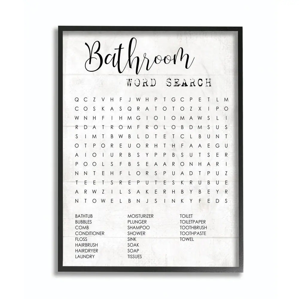 Word Search Printable Art