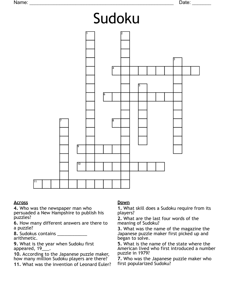 Sudoku Word Search Printable Download