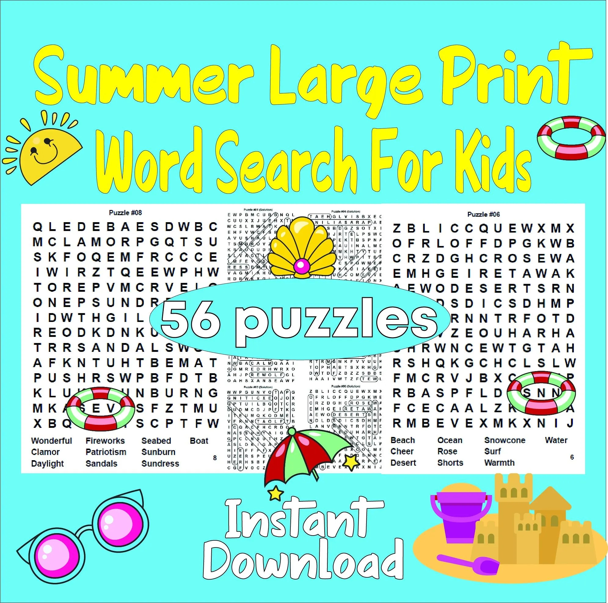 Free Printable Word Searches Large Print