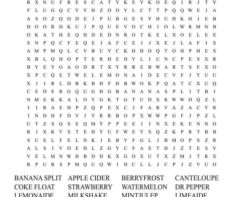 SUMMER Word Search WordMint
