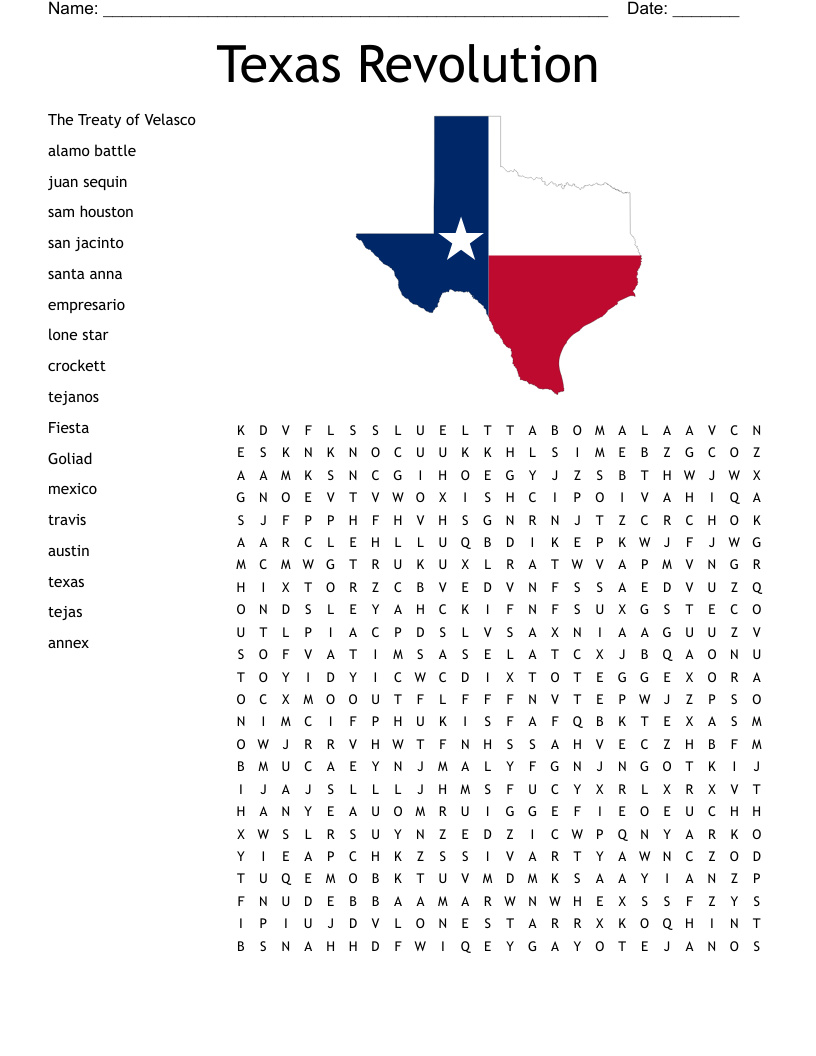 Texas Crossword WordMint