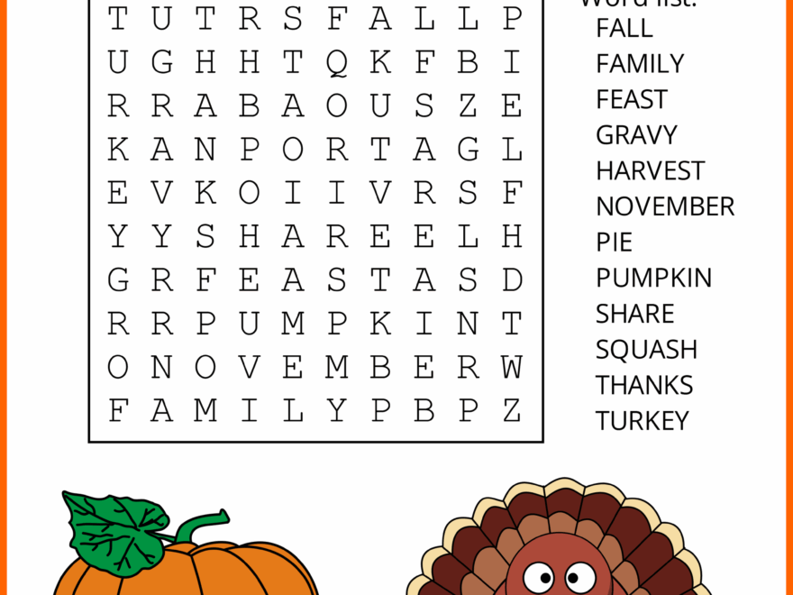 Thanksgiving Word Search Free Printable Puzzles Free Printables Monograms Design Tools Patterns DIY Projects
