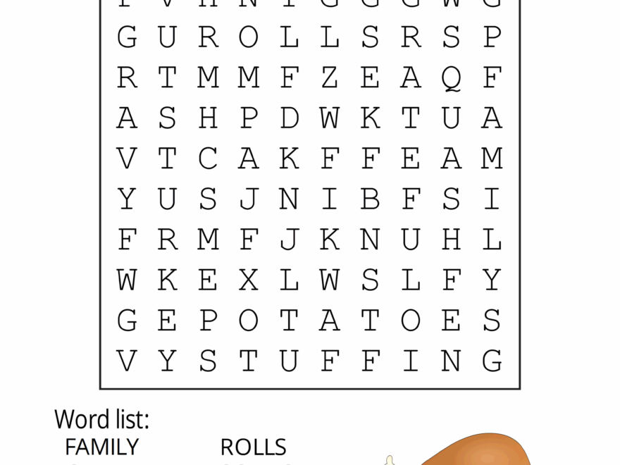 Thanksgiving Word Search Free Printable Puzzles Free Printables Monograms Design Tools Patterns DIY Projects