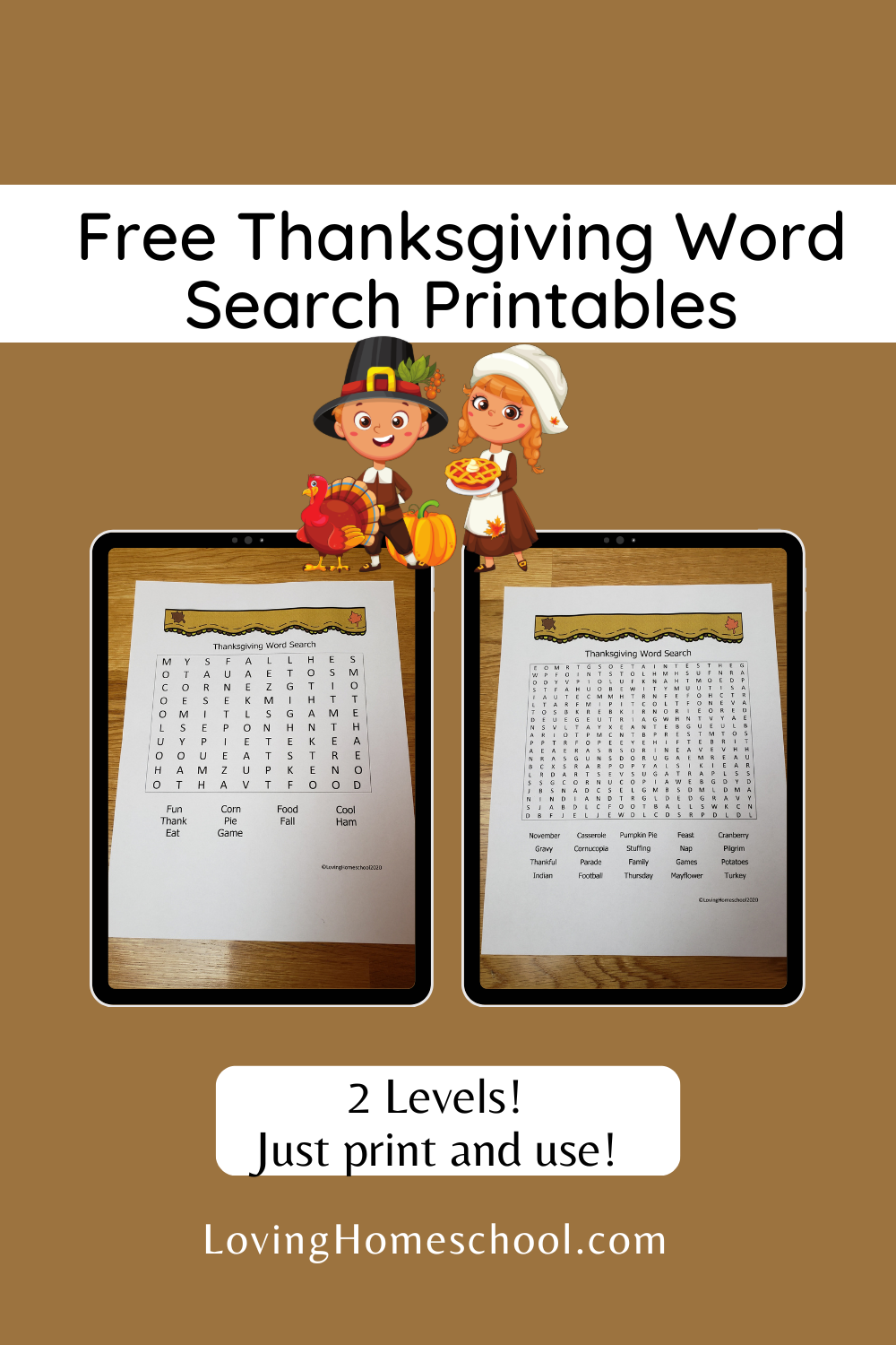 Thanksgiving Word Search Hard Printable