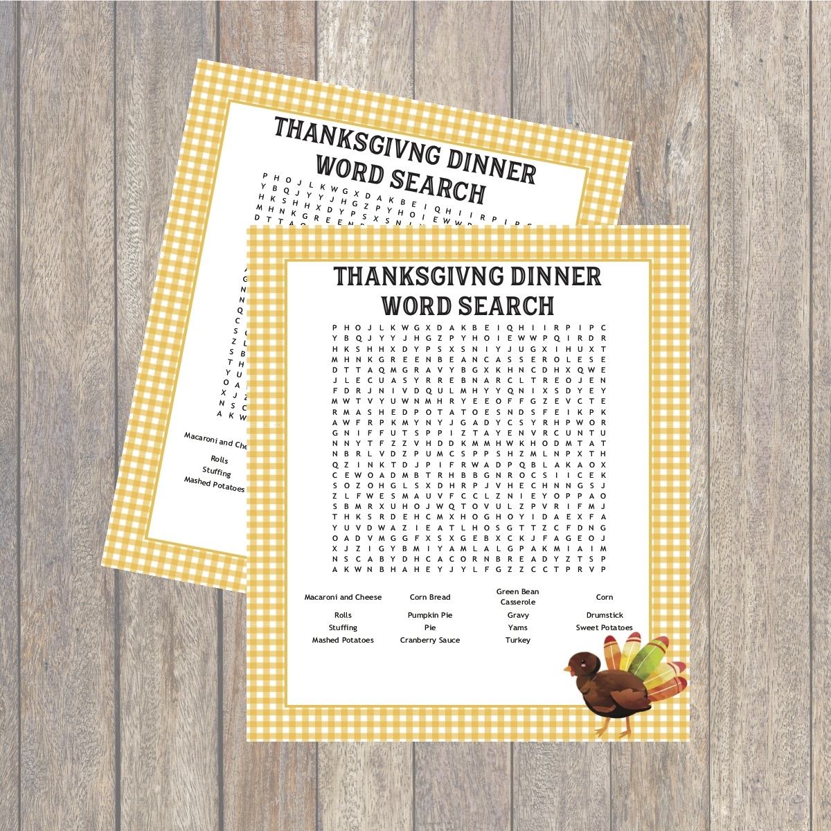 Free Word Search Thanksgiving Printable