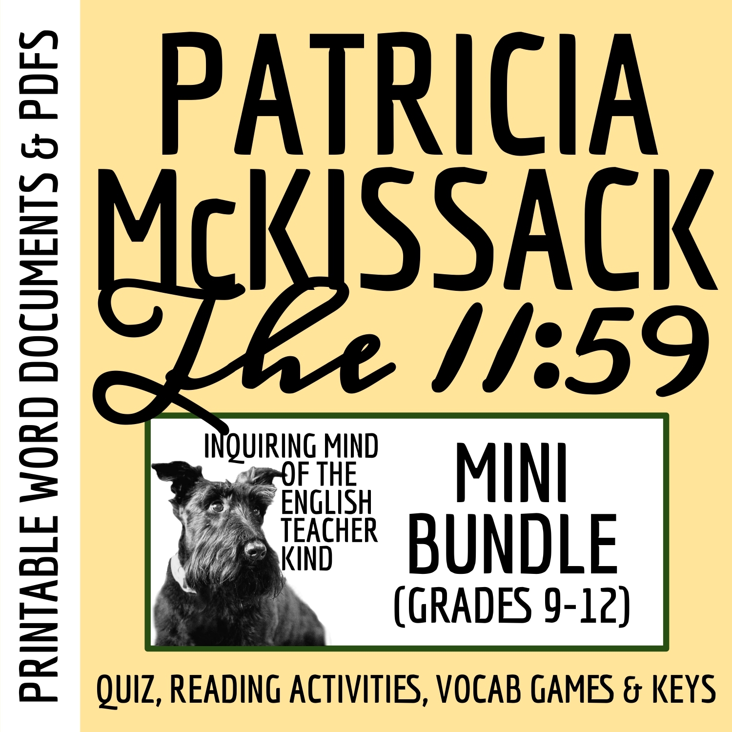 The 11 59 By Patricia McKissack Quiz Close Reading Activity And Vocabulary Games Bundle Classful