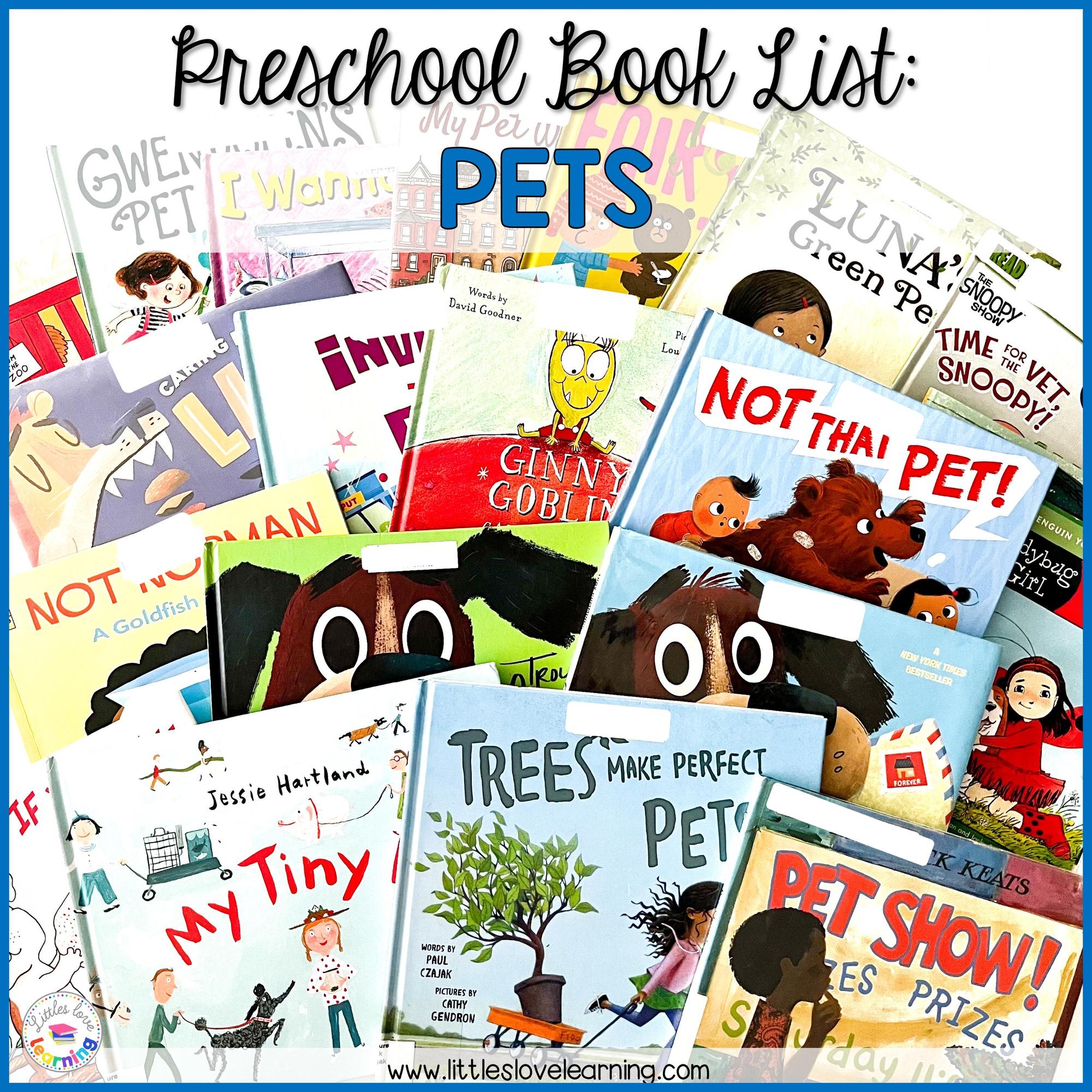 the cutest pet books for preschool pre k kindergarten