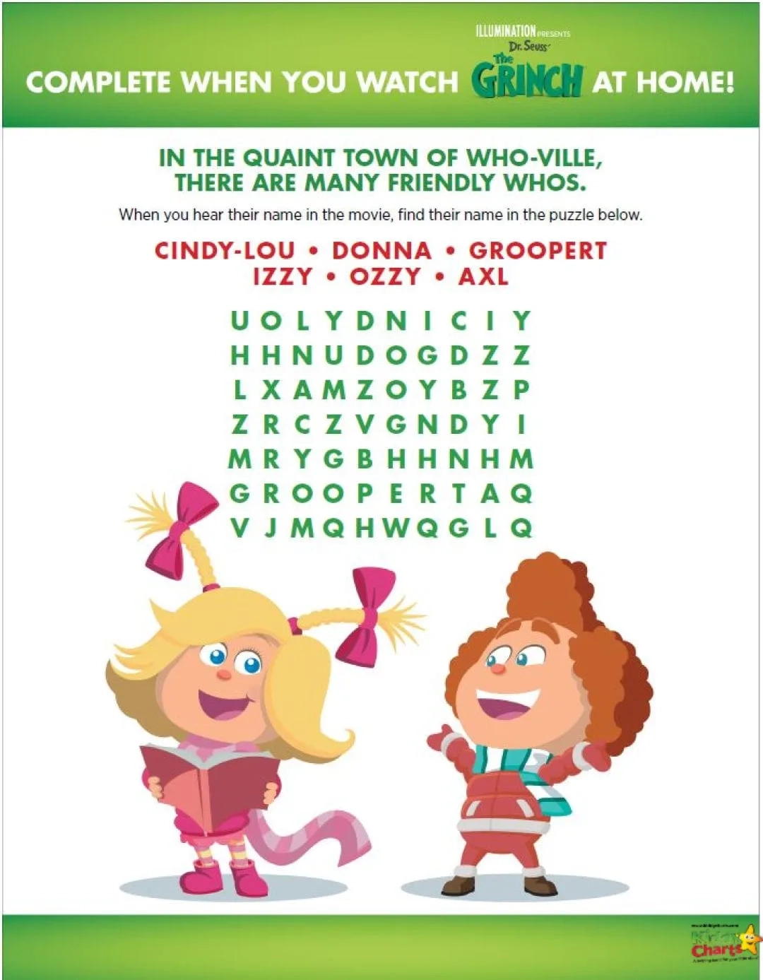 Grinch Printable Word Search