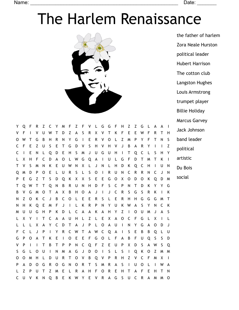 Printable Renaissance Vocabulary Word Search