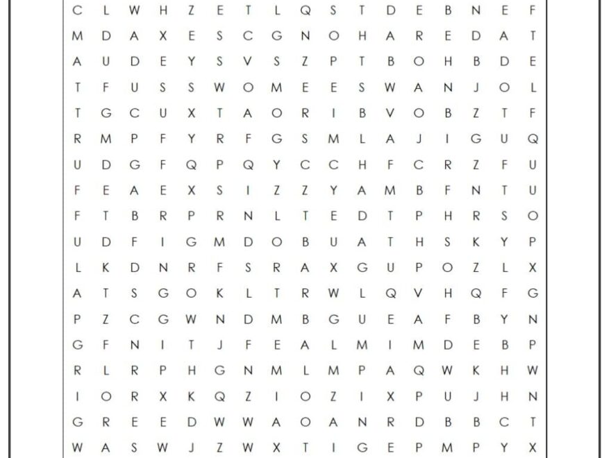 The Lorax Word Search Monster Word Search