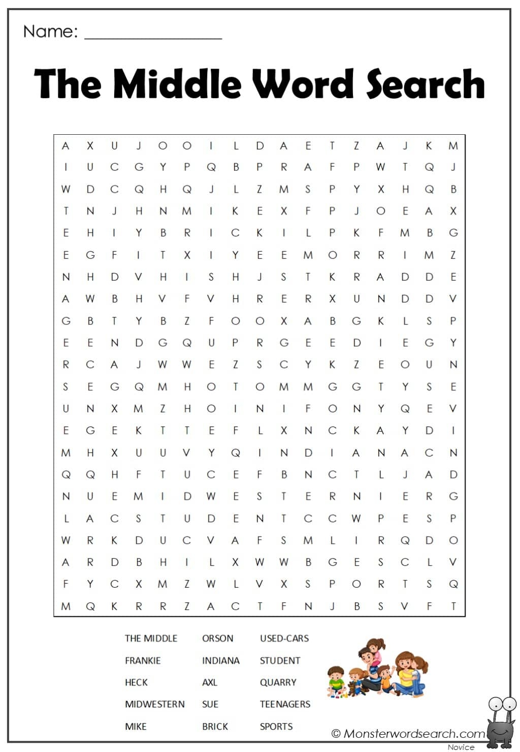Printable Educational Word Search