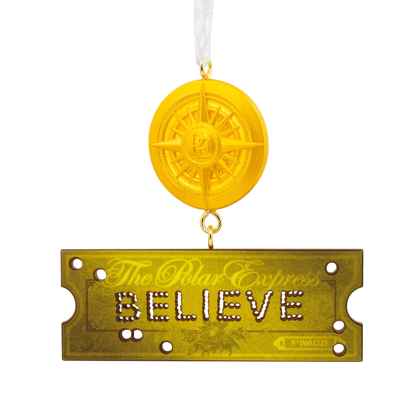 The Polar Express Believe Ticket And Compass Hallmark Ornament Hallmark Ornaments Hallmark