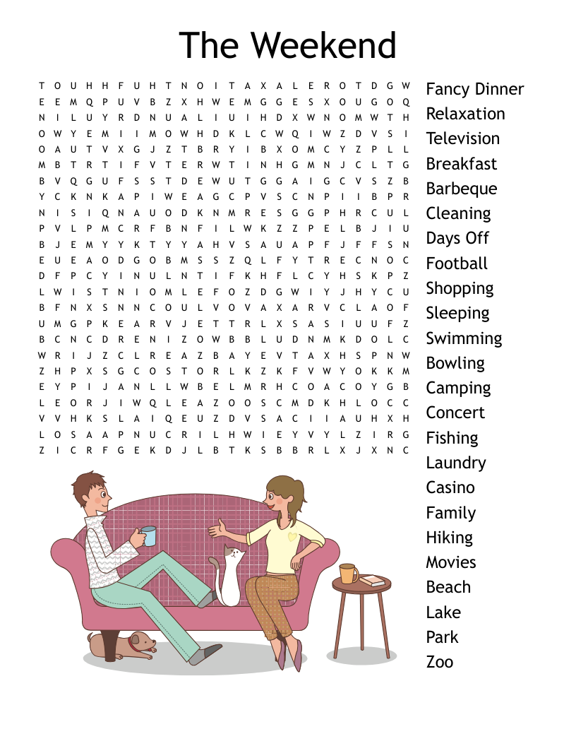 The Weekend Word Search WordMint