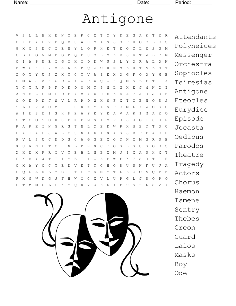 Theatre History Word Search WordMint